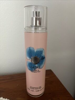 Vince Camuto Pink Bottle with Blue Floral Graphic